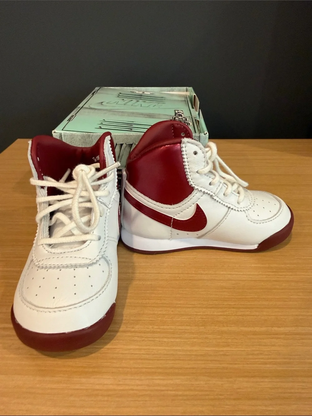 Nike Baby Jordan 85 TD White & Red Infant Sneakers